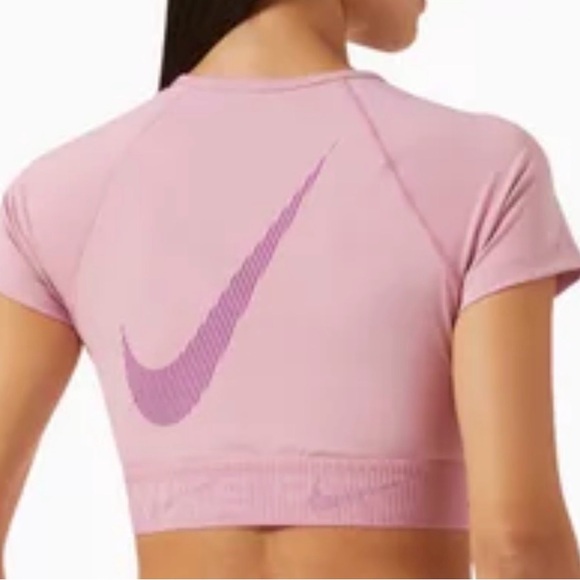 Nike Pro Training Crop Top Pink | Women’s Small | HM6369-699 Small - Picture 5 of 6